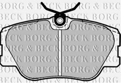 BORG & BECK bbp1042 -  Комплект тормозных колодок, дисковый тормоз
